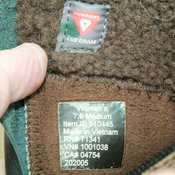 LL Bean Mountainside Brown Leather Insulated Rugged Winter Boots Size 7.5 M - Picture 8 of 9